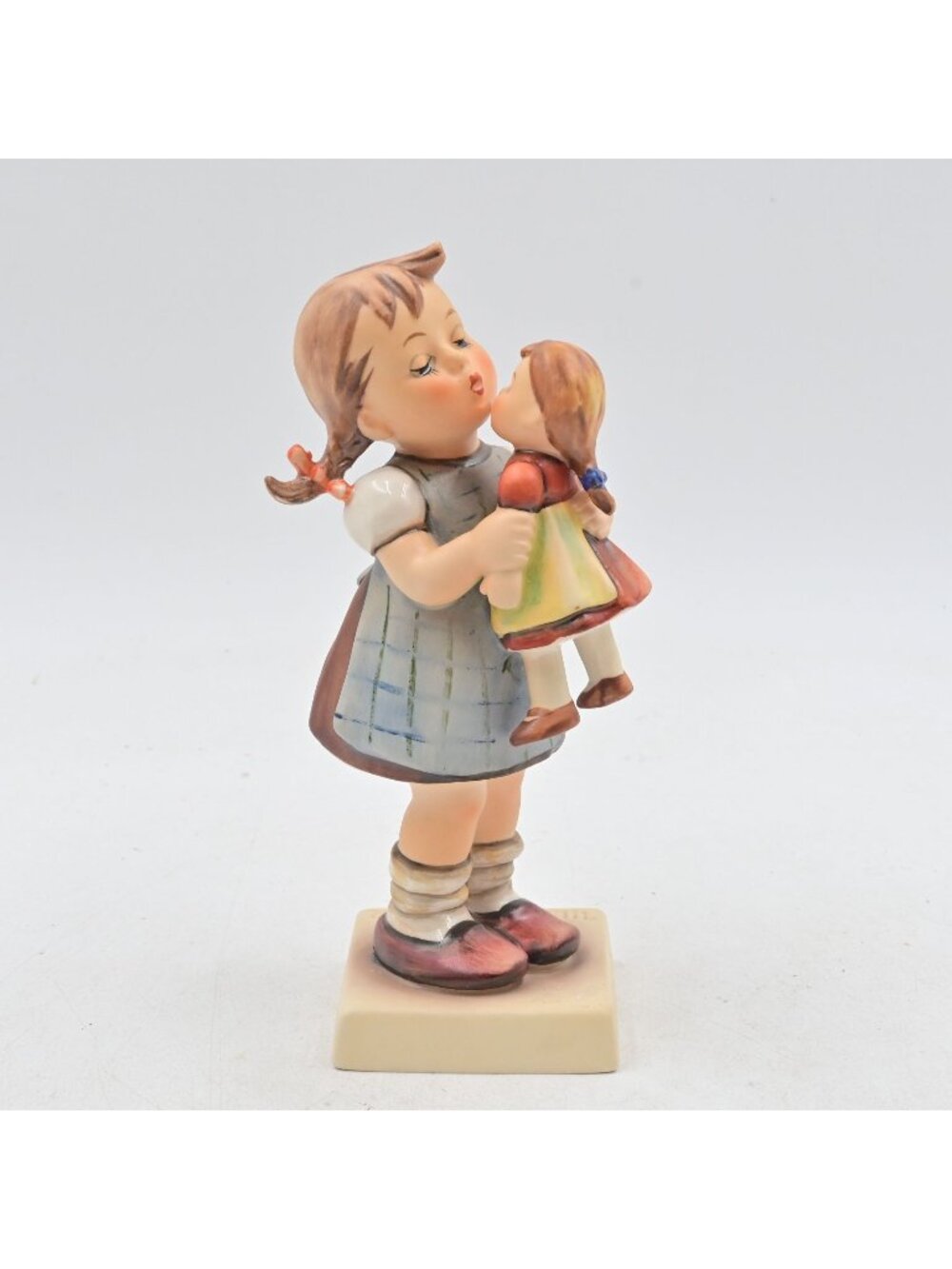 Goebel Hummel Kiss Me 311 Figurine Girl Kissing Doll W Germany Vintage TMK 5